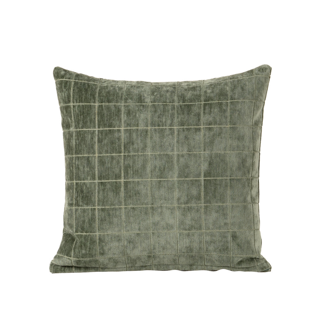 Otterville Velvet Grid Throw Pillow